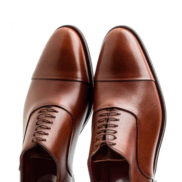 Oxford mens brown dress shoes