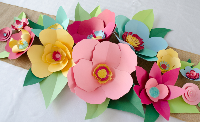 How to make paper flowers for wall decoration